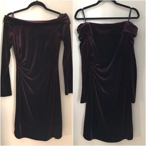 Velvet cocktail dress